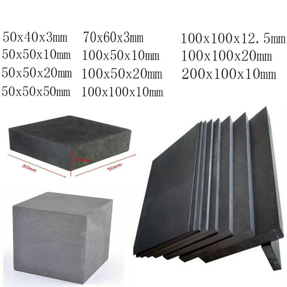 Graphite Block Ingot Rectangle Graphite Electrode Plate 50x50x50mm for  Melting Casting, Electrolysis