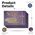 thumbnail image 2 of Jesus Serve Vinyl Decal 5 Pack of 12 Inch x 16 Inch Weatherproof Heavy-Duty Adhesive Backing | Inspirational Faith, Religious Message, Eye-Catching Display | Made in USA, 2 of 6