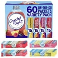 thumbnail image 1 of Crystal Light Sugar-Free, Lemonade, Fruit Punch, Raspberry Lemonade and Wild Strawberry On-The-Go Powdered Drink Singles Mix Variety Pack, 60 Count, Each Packet Dissolves into any 16.9 oz. by WLYFFF, 1 of 1