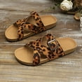 thumbnail image 6 of Wovix Slippers For Women Wedges Sandals Leopard Open Toe Cross Strap Durable Trendy Retro Shoes Daily Wear, 6 of 9