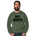 thumbnail image 3 of Dad Knows A lot Grandpa Everything Men's Crewneck Sweatshirt Brisco Brands X, 3 of 6
