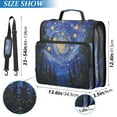 thumbnail image 3 of WOBOGO Starry Night Sky with Fireflies Ring Binder Bag 1.5in Folder Organizer with Shoulder Strap for 13Inch Laptop and 500 Sheets of Paper, 3 of 8
