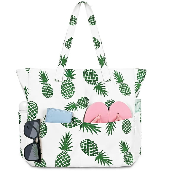 Bolsa de Playa Iioscre para Mujeres XXL Impermeable y Antiarena 45L