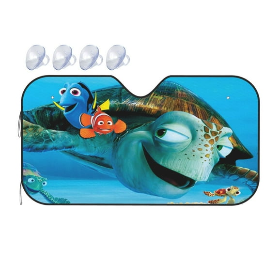 Finding Nemo Car Front Windshield Sun Shade, Folding Auto Sunshade Blocks UV Rays Sun Visor Protector S