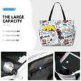 thumbnail image 3 of Kdxio London Landmark2 for Beach Bag for Women Large Beach Tote Bag Waterproof Sandproof Swim Bag with Zipper Pockets Beach Vacation Travel, 3 of 7
