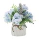 thumbnail image 2 of Flores artificiale ramo de simución con jarrón , variedad de , bo decoración, escritorio, hogar, Azul perfecl Flores de Hortensia, 2 of 8