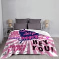 thumbnail image 4 of Yibo Pink Soft Blanket Flannel Soft and Comfortable Anti-static Bed Sofa Blanket, 4 of 7