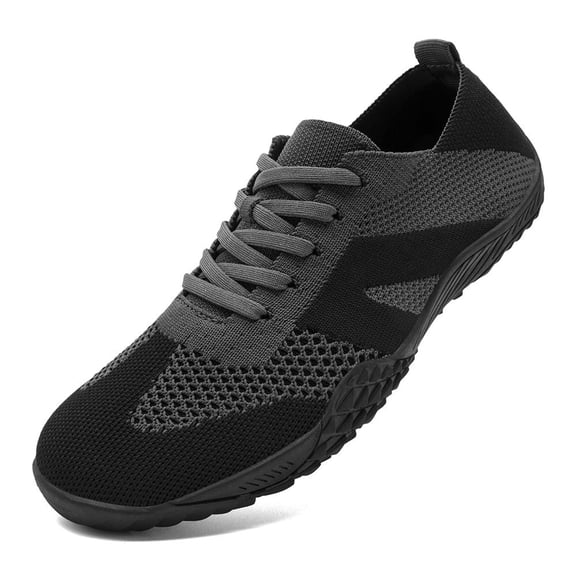 DLWKIPV Barefoot Shoes Women Non-Slip Sole Minimalist House Sneakers  Drop Walking Tennis Lightweight Breathable Daily Wear Arch Support Shoes