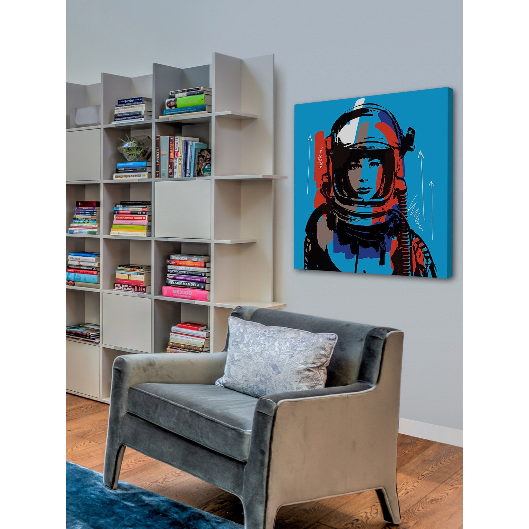 Marmont Hill "Astro III" by Josh Ruggs Painting Print on Wrapped Canvas