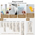 thumbnail image 6 of Beige Gray Window Privacy Film, Abstract Grunge Mottled Neutral Texture Static Cling UV Sun Blocking Heat Control Window Tint Day and Night, Non-Adhesive One Way Windows Privacy Cover 29.5''x78.7'', 6 of 7