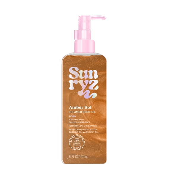 Sunryz Amber Sol Shimmer Body Oil, 5 fl oz