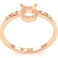 thumbnail image 3 of Taurus Zodiac Sign Diamond Ring In Solid 14k Rose Gold, 3 of 6