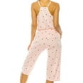 thumbnail image 2 of Womens Ladies Mini Dots Pattern PJ Pajama Cami & Knee Length Shorts Set 80123 Pink (1 set), Size M, 2 of 3