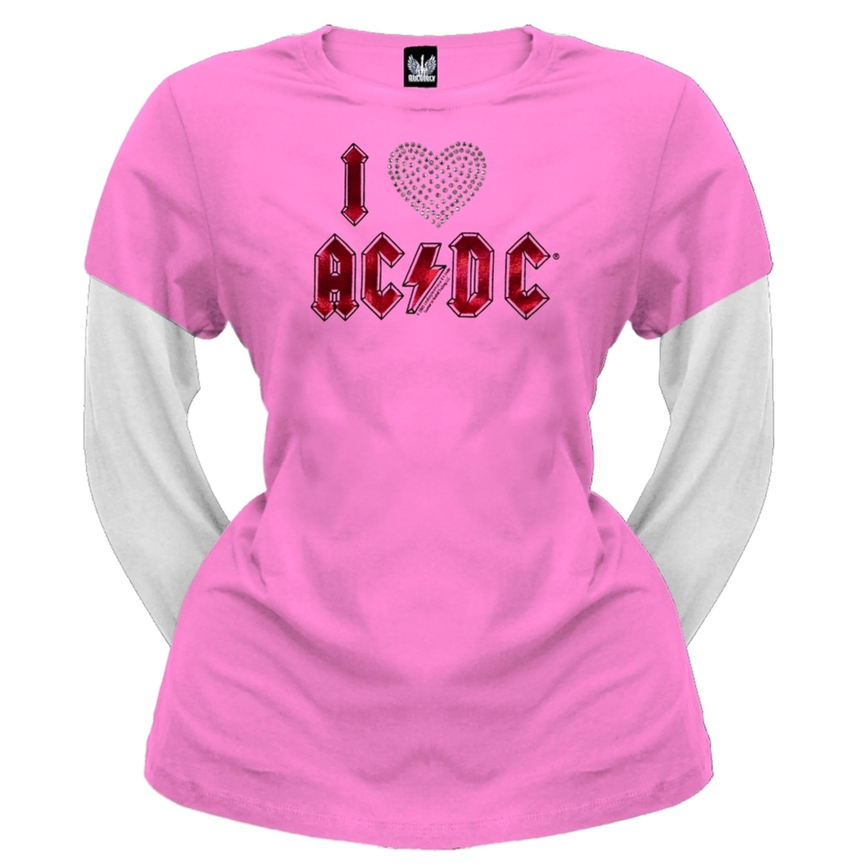 ACDC Roses Logo Unisex T-Shirt - Officially Licensed Band Tee Printed In USA
