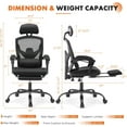Sweetcrispy Office Computer Desk Chair, Ergonomic HighBack Mesh