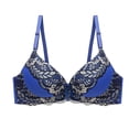 thumbnail image 3 of ALLLIST Color Block Womens Bras Underwire Blue Bralette Comfy T Shirt Womens Lingerie Size 36-43, 3 of 4