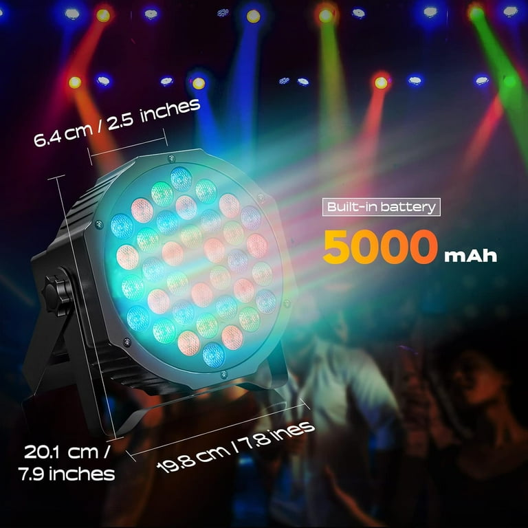 Led-par spots, 36 leds, podiumverlichting, RGB, partylicht met Led-par spots, 36 leds, podiumverlichting, RGB, partylicht met