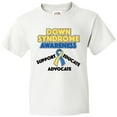 thumbnail image 3 of Inktastic Down Syndrome Awareness Support, Educate, Advocate Youth T-Shirt, 3 of 5