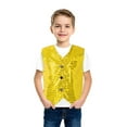 thumbnail image 2 of XASZHN Robe de Carnaval Décontractée à Paillettes pour Filles et Garçons, Sans Manches, Jaune 4-5 Ans, 2 of 6