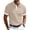 Khaki#10227BB, variant on Textured Knit Men Polo Shirts Button Men's Short Sleeve Shirt Collared Athletic Casual Golf Polos Dark Gray L