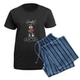 thumbnail image 5 of CafePress - Mini Schnauzer Mom Women's Dark Pajamas - Women's Short Sleeve Print T-Shirt and Pants Dark Cotton Pajama Set, 5 of 7