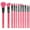 Pink, variant on Moda Brush Neon Pink 12pc Makeup Brush Kit