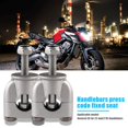 thumbnail image 3 of Elevadores de manillar de motocicleta de aluminio 7/8 abrazaderas de montaje de manillar Universal Ndcxsfigh  Accesorios para autos y motos, 3 of 8