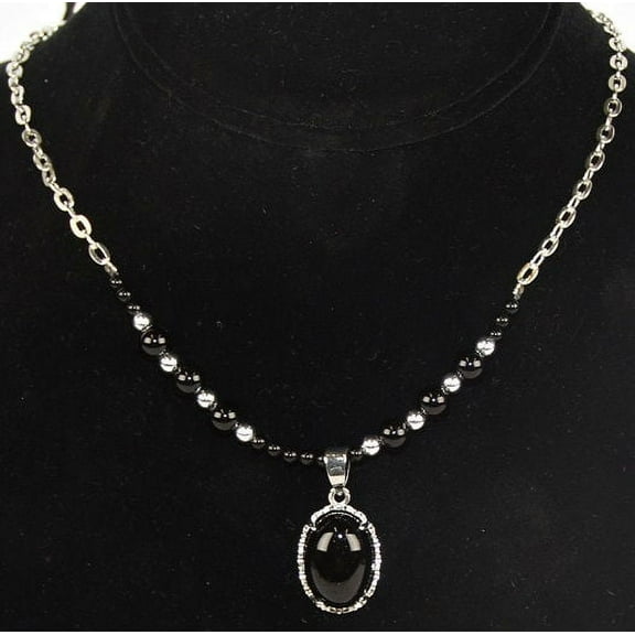 Lot of 550 Sets of Women's Black Onyx Necklace & Earrings