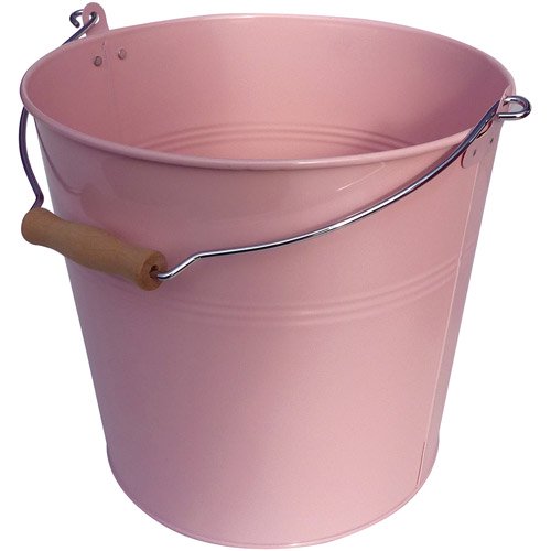 Neu Home Round Metal Bucket, Pink