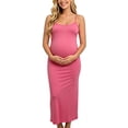 thumbnail image 7 of qolati Maternity Summer Maxi Dress Summer Spaghetti Strap Scoop Neck Baby Shower Photoshoot Casual Boho Sleeveless Long Sundress S-3XL, 7 of 7