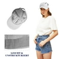 thumbnail image 3 of HNMKIU Performance Mesh Sport Cap for Outdoor Activities Quick Drying Adjustable Unisex Sun Baseball Hat White,One Size, 3 of 5