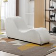 thumbnail image 6 of Puremind Curved Yoga Chair for Adults, Modern Chaise Lounge Indoor for Yoga,Dutch Velvet Yoga Chaise Lounge,Beige, 6 of 9