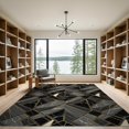 thumbnail image 2 of ODIKA Contemporary Marble Fragment Art Sleek Modern Geometric Abstract for Great Room, Indoor Open Concept, Large Living Low Profile Flatwoven, 2 of 7