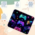 thumbnail image 3 of Game Controller Square Gaming Mouse Pad Desk Mat, 8.3x9.8 Inch, Non-Slip Rubber Bottom, Printed, Suitable for Office and Gaming, 3 of 6