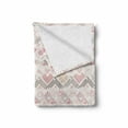 thumbnail image 2 of Pastel Soft Flannel Fleece Throw Blanket, Aztec Style Pattern with Hearts Geometric Vintage Romantic Grunge, Cozy Plush for Indoor and Outdoor Use, 70" x 90", Multicolor, by Ambesonne, 2 of 6