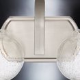 thumbnail image 5 of Luxury Utilitarian Indoor Bath Fixture, 8.25''H x 17.50''W, with Coastal Style Elements, Nautical Design, Brushed Nickel Finish and Clear Seeded Glass, UQL3401, 5 of 6
