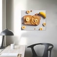 thumbnail image 3 of Nawypu Canvas Prints Wall Art Peanut butter sandwiches on white kitchen table Wall Artwork Paintings for Living Room Bedroom Office Kitchen Bathroom Ready to Hang, 3 of 4
