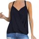 thumbnail image 1 of Blusa sin mangas con cuello en V sólido a la moda para mujer Pompotops lopia988238, 1 of 4