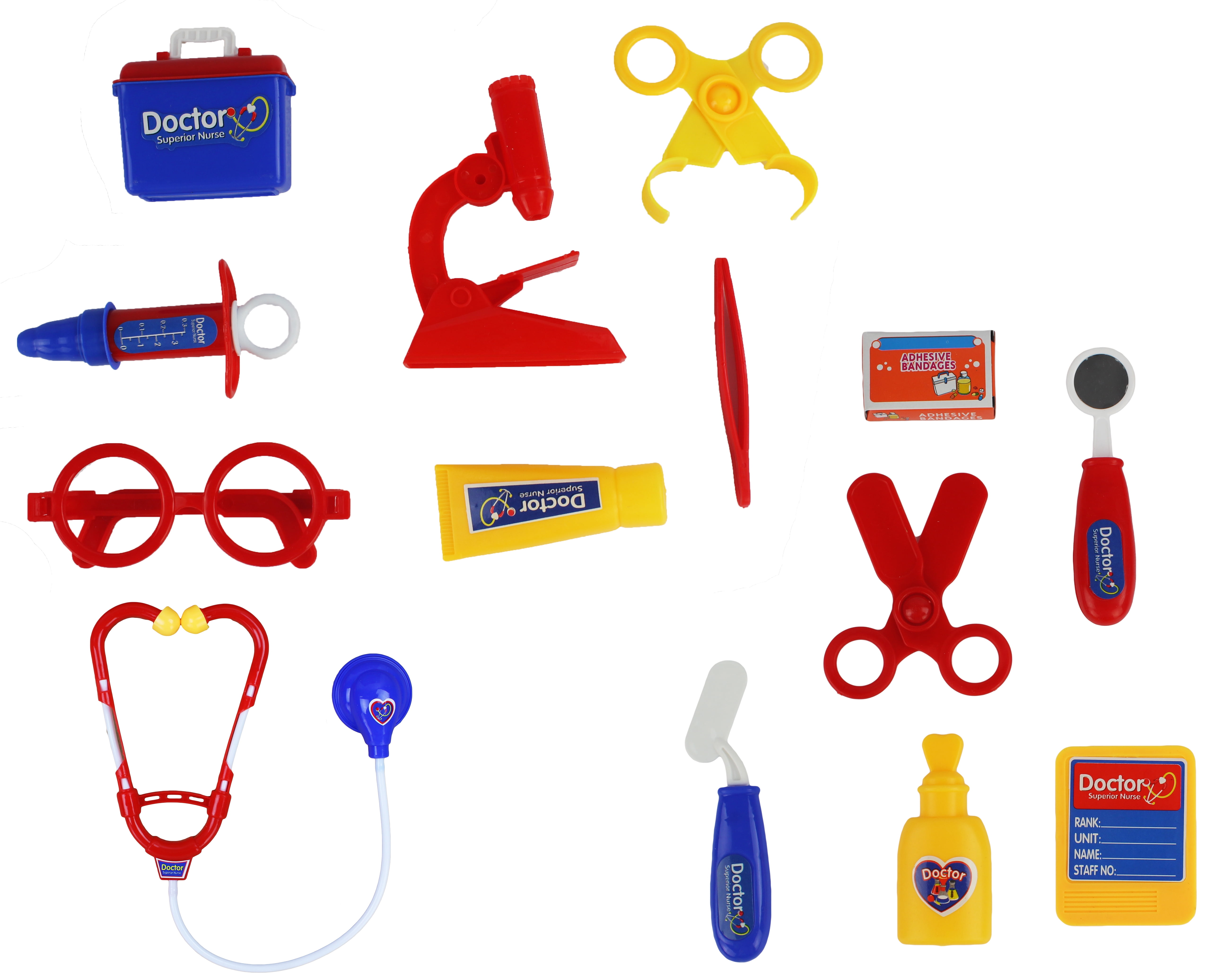 Pretend Play Role Play Medical Doctor Toy Kit PlaySet w/ Tons Medical