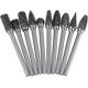 thumbnail image 5 of High-Quality Rotary Files Burr Set, Tungsten Carbide Steel Single Cut Metal Drilling Tools for Precision Crafting, 10 Pieces of Diverse Designs for, 5 of 5