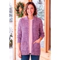 thumbnail image 5 of Woman Within Plus Size Marled Zip-Front Cable Knit Cardigan Sweater, 5 of 5