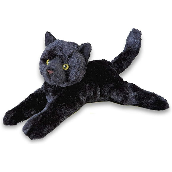 Plush Tug Black Cat 12"