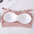 thumbnail image 4 of Tube Tops Womens Padded Bandeau Bra Wire Free Strapless Convertible Bralettes Basic Layer Tube Top Bra Sports Bra, 4 of 5