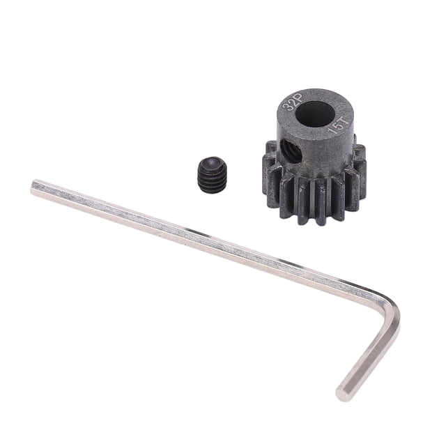 Engranaje de motor de piñón metálico 15T 0.8Mod para coches de control remoto ARRMA Granite 1/10