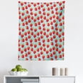 thumbnail image 1 of Strawberry Tapestry, Romantic Vintage Print with Strawberries and Polka Dots, Fabric Wall Hanging Decor for Bedroom Living Room Dorm, 5 Sizes, Green Pale Blue, by Ambesonne, 1 of 1