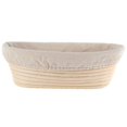 thumbnail image 1 of AMERTEER Bread Dough fermentation Bowl Shape Natural Rattan Basket With Removable Lining  10 Size - Oval 28*14*8cm, 1 of 6