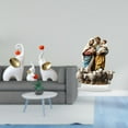thumbnail image 2 of Esculturas de elefantes,Estatuas de elefantes,decoración del hogar,artesanías de cerámica,Figuras de elefantes familiares Adornos de escritorio,Letrero de mesa,Decoración de escritorio, 2 of 8