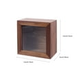 thumbnail image 3 of QUMONIN Walnut Jewelry Display Box with Glass Top & Storage, 3 of 8
