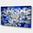 thumbnail image 2 of White Chrysanthemum Fractal Flower - Large Floral Canvas Art Print, 2 of 4