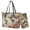 Boho Mandala Floral Hummingbird, variant on TSOVTHRID Hummingbird Cherry Blossom Print Tote Bag with Purse Lightweight Leather Handbag and Wallet Set for Women Waterproof Totes Top Handle Handbag with Matching Purse,